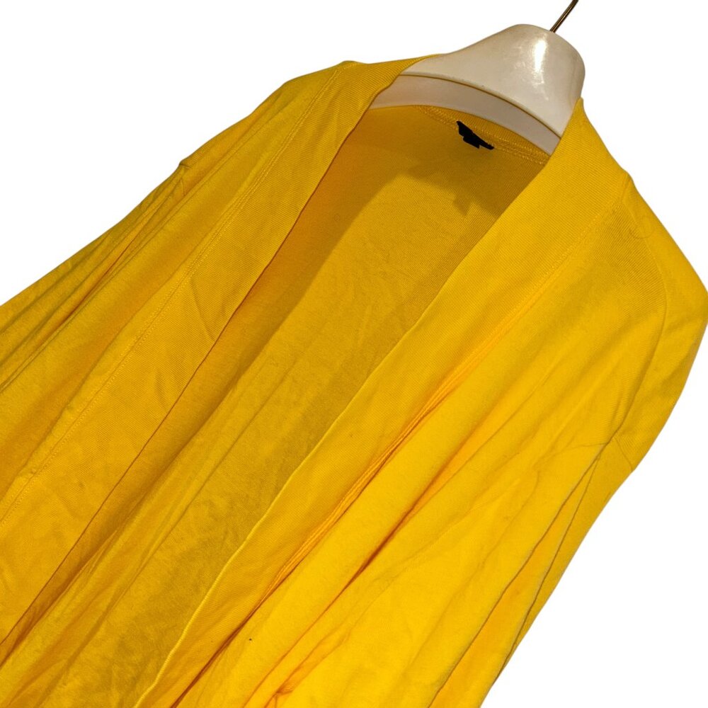 rafaella yellow jersey knit cotton cardigan top HELLO SPRING 3X